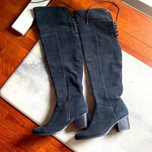 Aldo suede over the knee boots Sz 7 Black